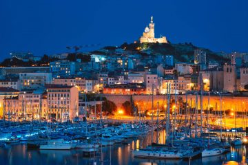 vue panoramique des arrondissements de Marseille